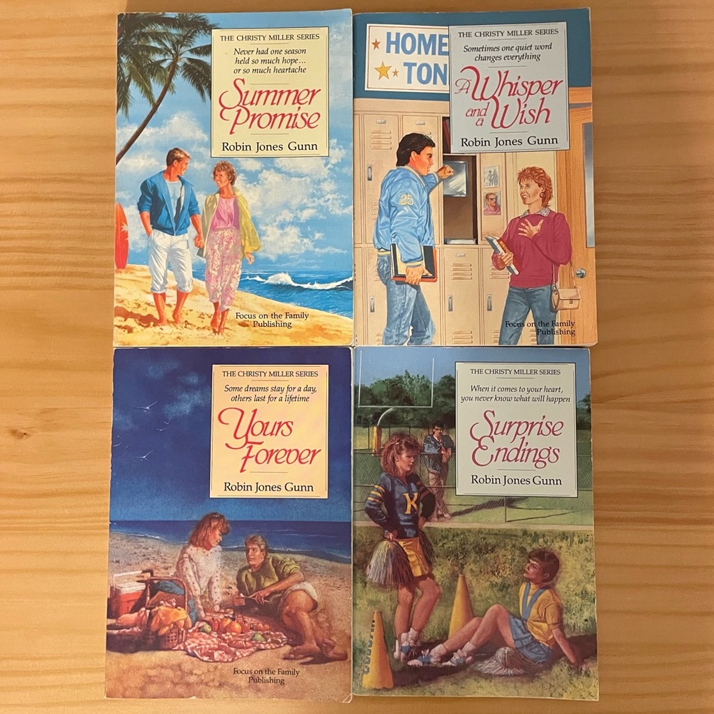 The Christy Miller Book Series Collection Lot Robin Jones Gunn 1-4 (signed!)